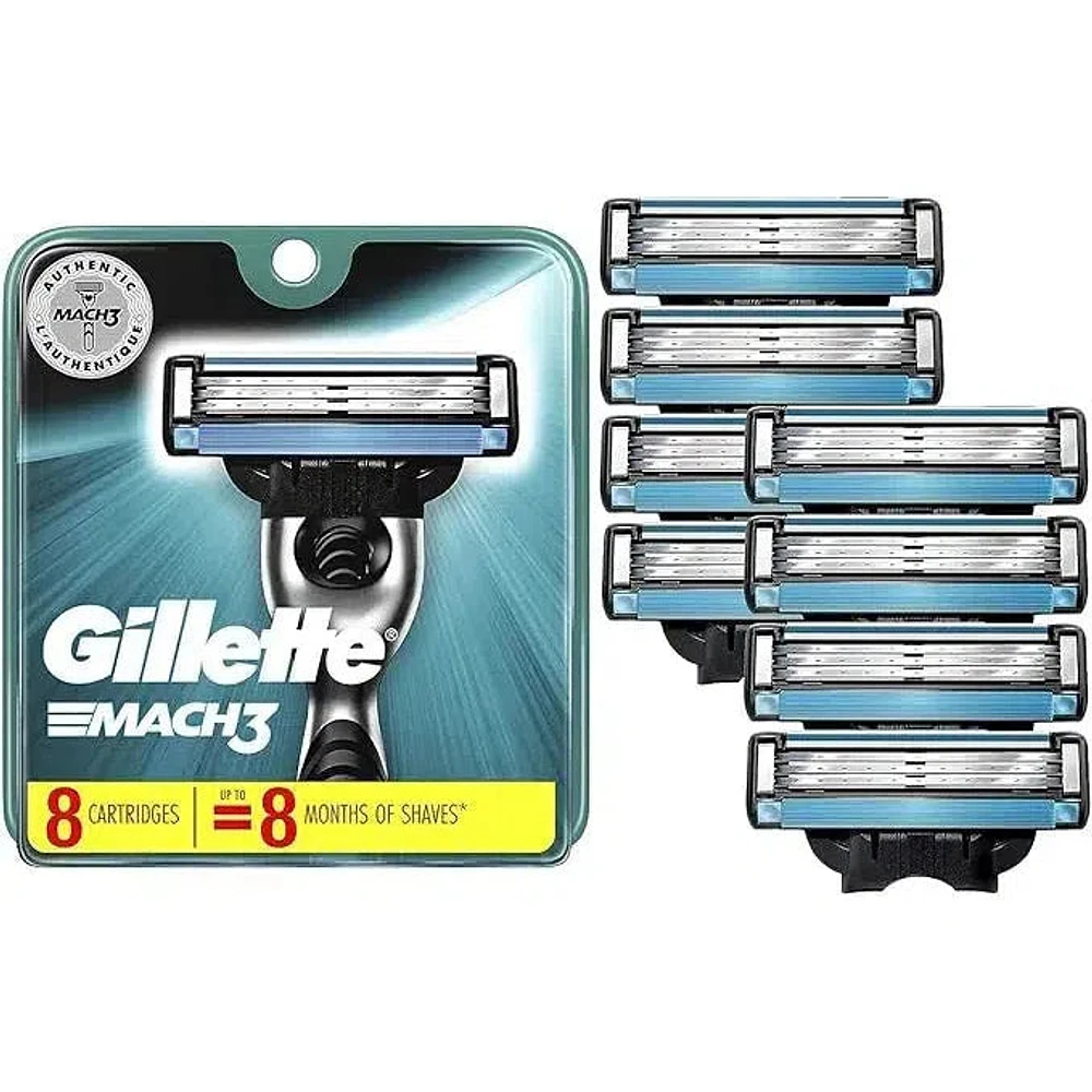 Mach3 Base Razor Blades (8-Pack)