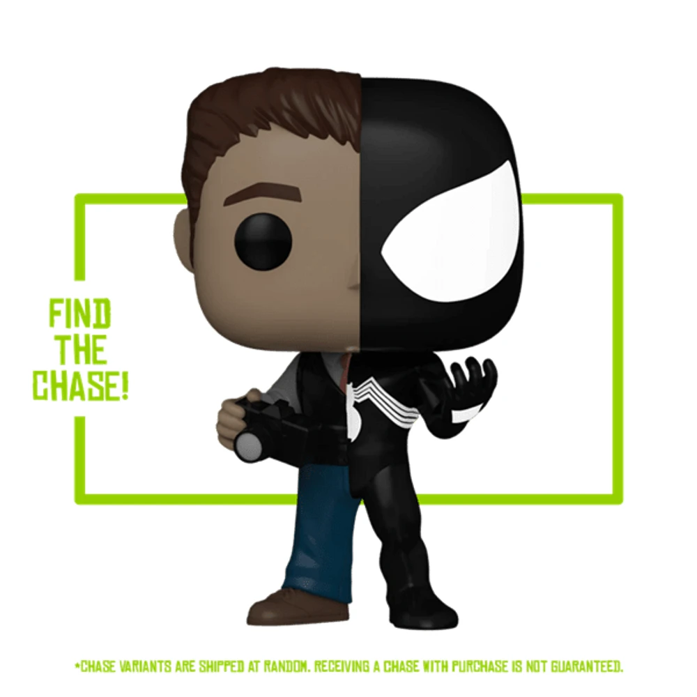 Funko Pop! Marvel – Peter Parker / Symbiote Suit with Chase (Styles May Vary)