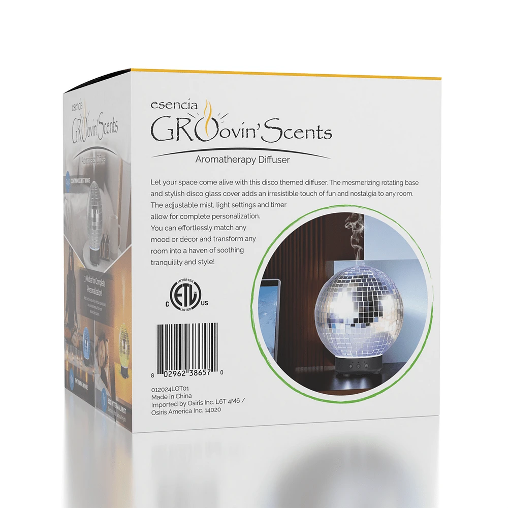 Esencia Groovin' Scents (100mL) Disco Ball Aroma Diffuser