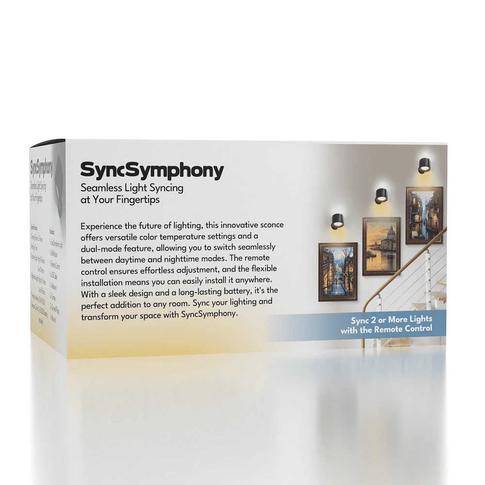 SyncSymphony: Magnetic LED Syncing Sconce