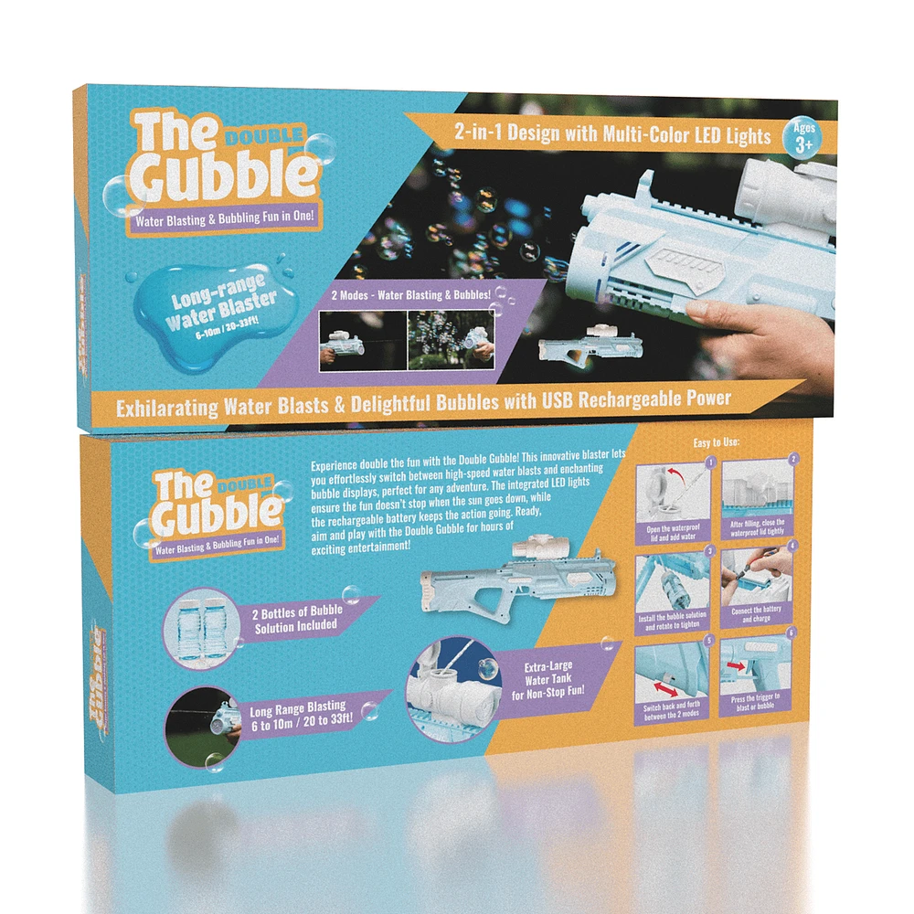 The Gubble 2-in-1 Water & Bubble Blaster