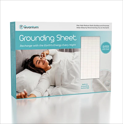 Quantum Grounding Sheet Cotton Queen Size Fitted Bed Sheet