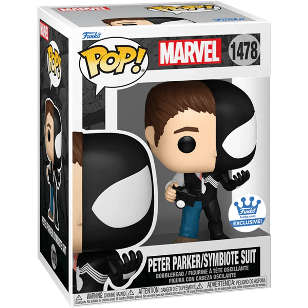 Funko Pop! Marvel – Peter Parker / Symbiote Suit with Chase (Styles May Vary)
