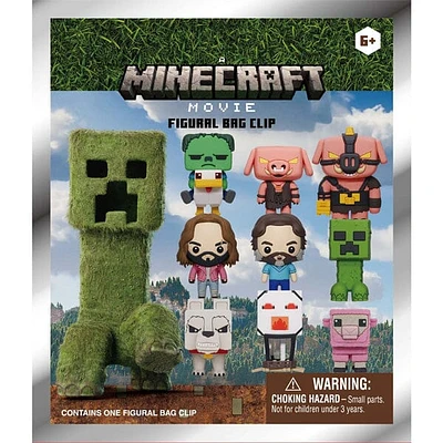 Minecraft The Movie: 3D Foam Bag Clips