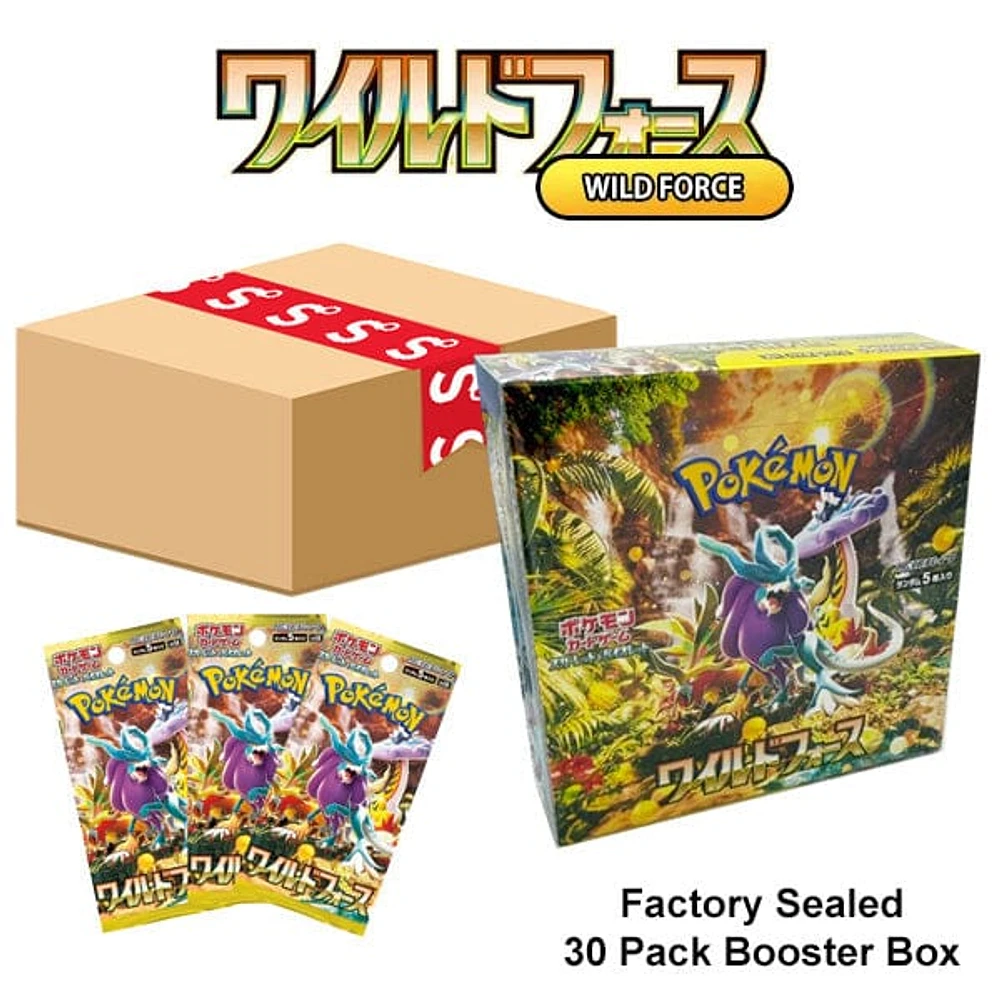 Pokémon TCG Japan: Scarlet & Violet Wild Force Factory Sealed Booster Box (30 Packs)