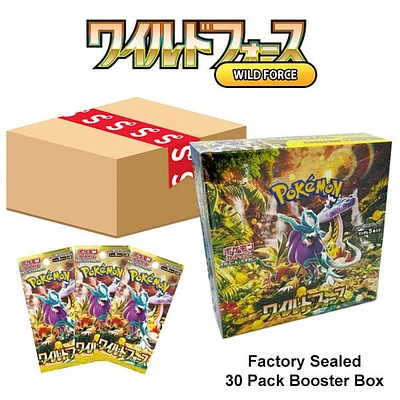 Pokémon TCG Japan: Scarlet & Violet Wild Force Factory Sealed Booster Box (30 Packs)