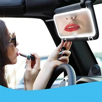 GlowVista: LED Car Vanity Mirror