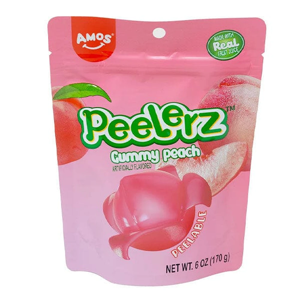 Amos 4D Peelerz Peelable Fruit Gummy Candy (6oz) Multiple Flavors