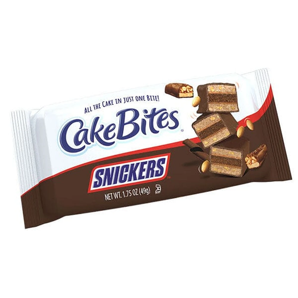 Snickers CakeBites Chocolate Covered Peanut & Caramel Cake (50g)