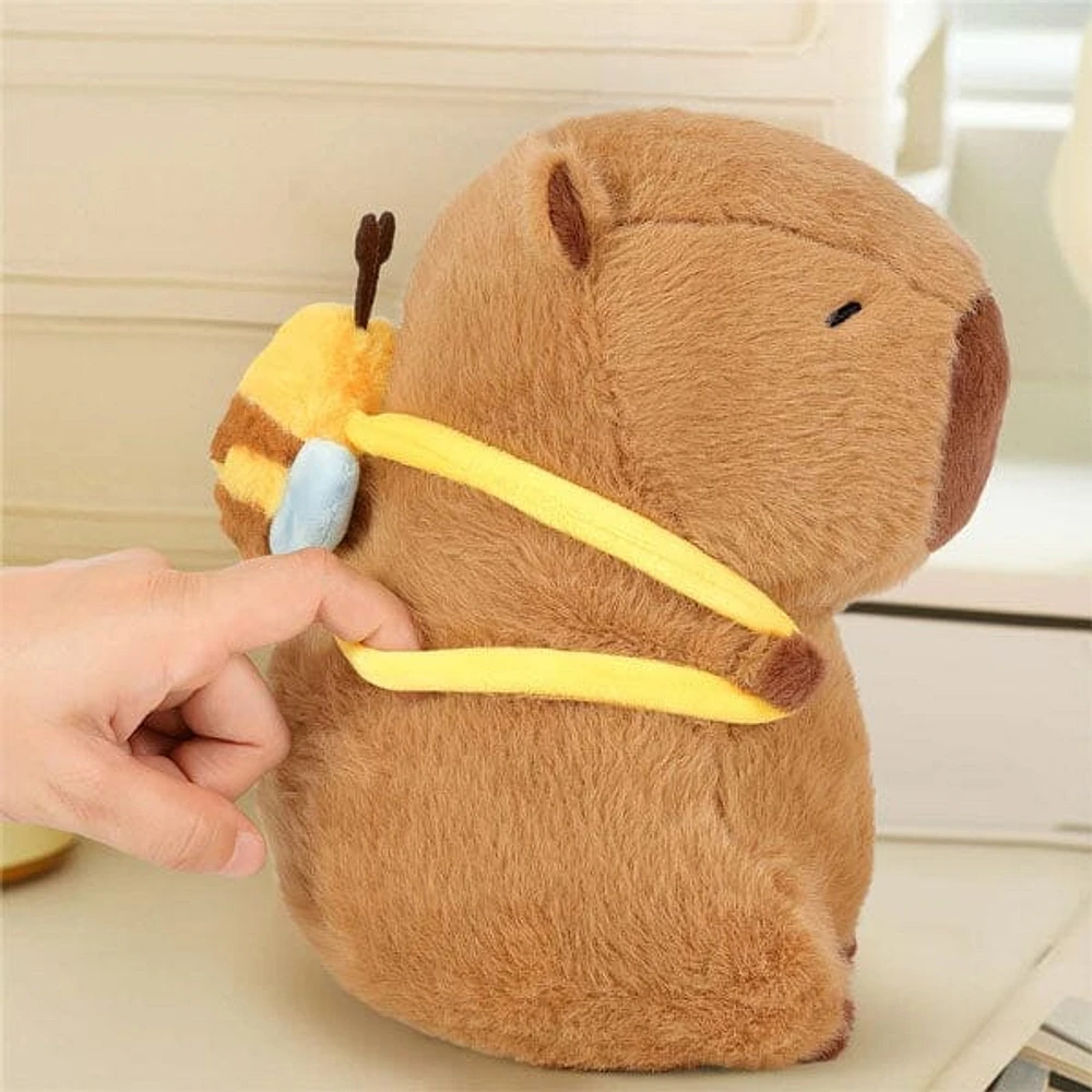 Capybara 9" Kawaii Bumblebee Backpack Plush Toy