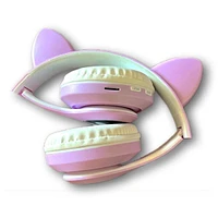 SoundLogicXT TWS Foldable Bluetooth Cute Purple Cat Headphones