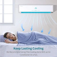Cool Chill Cooling Lightweight Breathable Summer Blanket in Grey