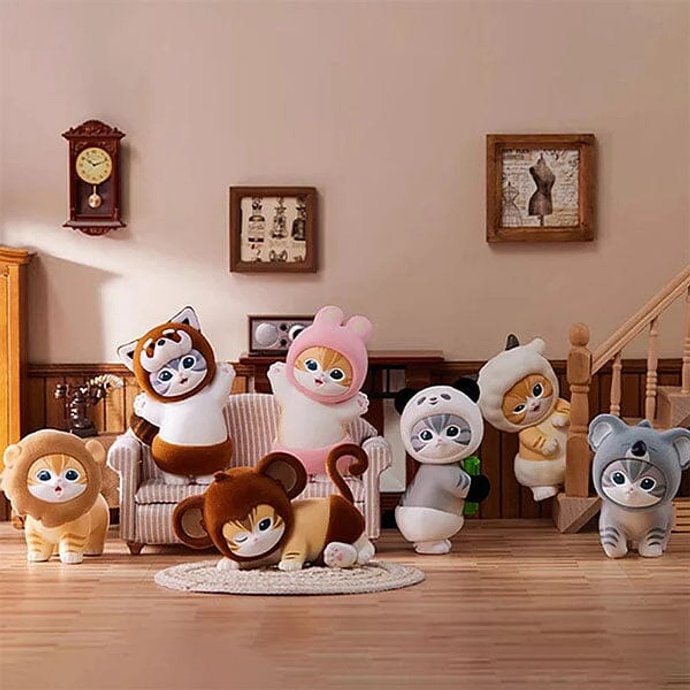 MINISO x Mofusand: Fluffy Party Series Flocked Collectible Figurine Blind Box (1pc)