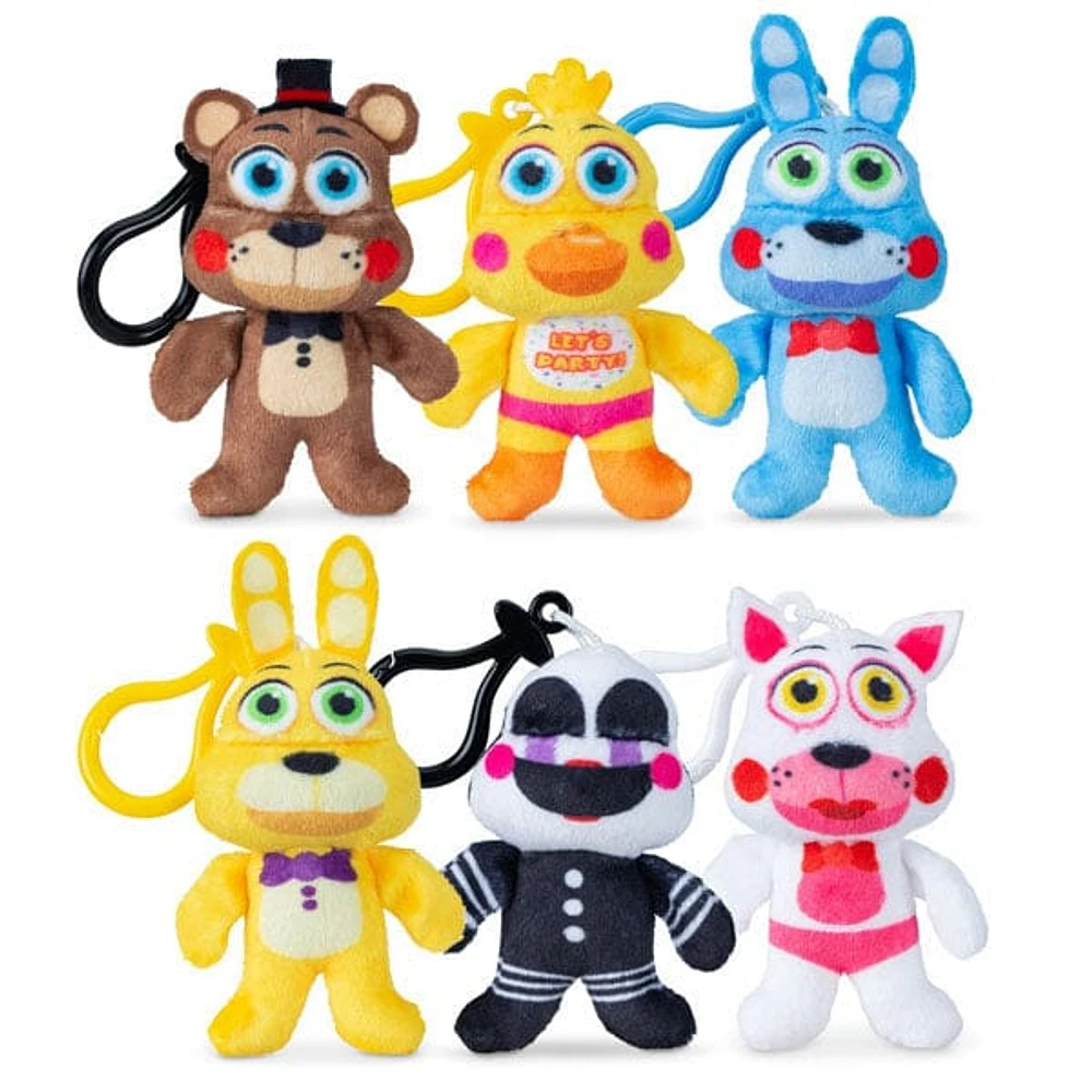 Five Nights at Freddy's Animatronic 2.5" Bag Clip Plush Toys (1pc) Style Ships Assorted
