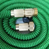 GRO-Hose GREEN 75ft Expandable Hose With Sprayer Nozzle & Brass Valve