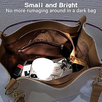 BagGlo Heart-Shaped Automatic LED Purse Light Keychain