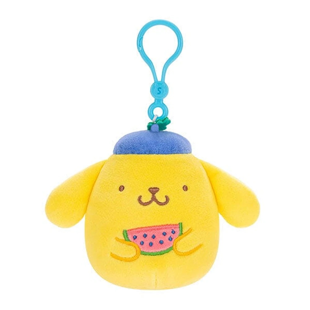 Squishmallows Plush Toys 3.5" 2025 Sanrio Hello Kitty & Friends Tropical Fruit Treats Clip-On Squad (Characters Ship Assorted)
