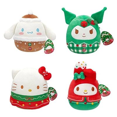 Squishmallows Super Soft Plush Toys 8" Hello Kitty Christmas Squad 2024 Assortment B (Characters Ship Assorted)