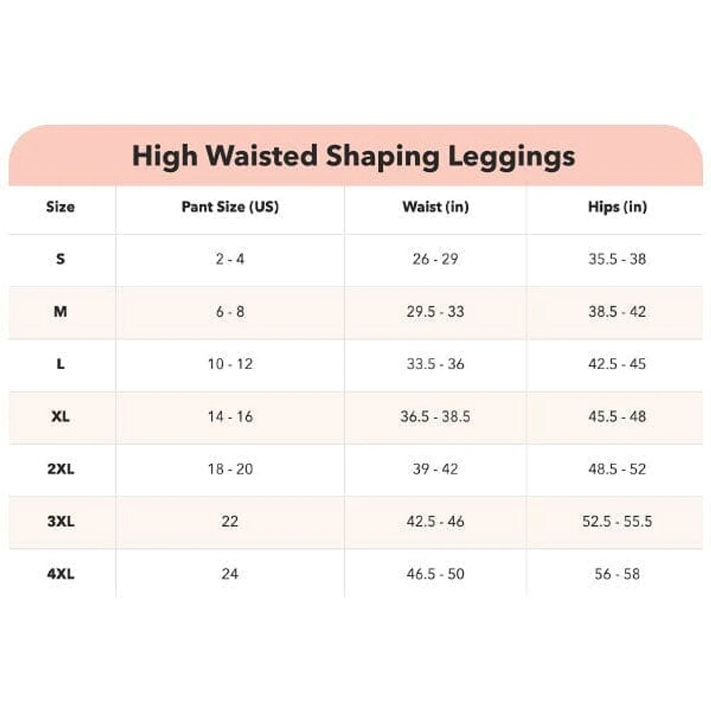 Shapermint Essentials® High Waisted Shaping Leggings - Black (Multiple Sizes)