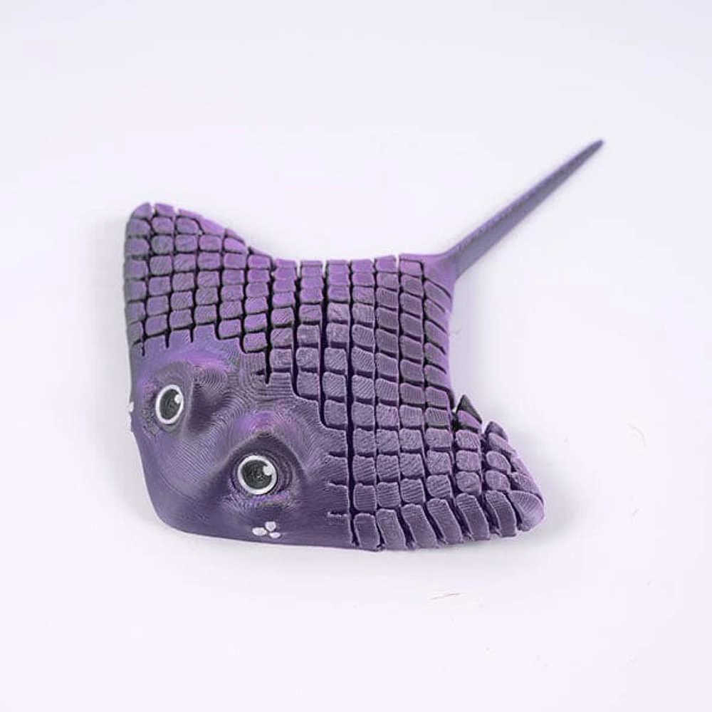 3D Treasures 3D-Printed Articulated Manta Ray Fidget Toy (Multiple Colors)