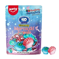 Amos 4D Gummy Mermaid Jewels (6oz) Liquid Filled Centers!
