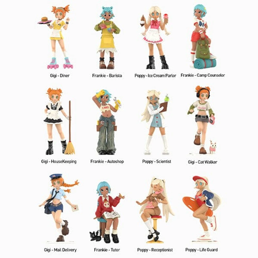 Pop Mart x Peach Riot: Rush Hour Series Collectible Figurine Blind Box (1pc)