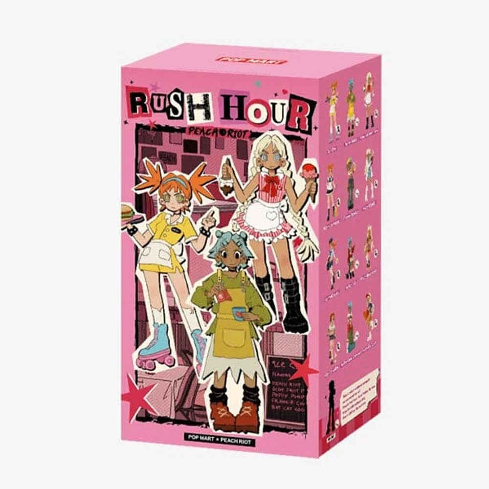 Pop Mart x Peach Riot: Rush Hour Series Collectible Figurine Blind Box (1pc)