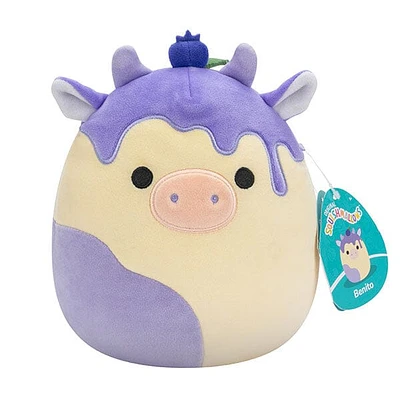 Squishmallows Super Soft Plush Toys 7.5" Benito the Blueberry Cow