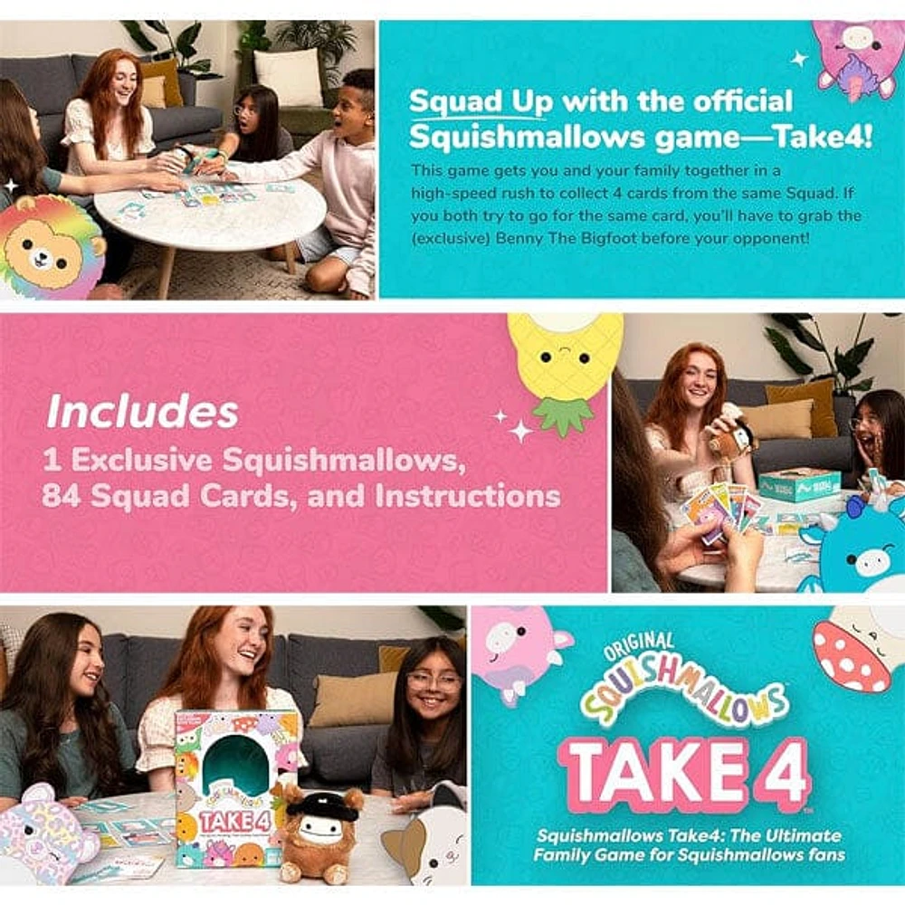 Squishmallows Take4: The Fast-Paced Family Game by The Creators of What Do You Meme?®