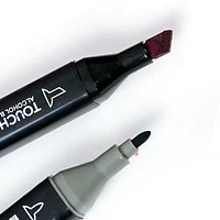 TouchHero Double Tipped Alcohol Based Markers (24 Pack) 1mm & 6mm Tips