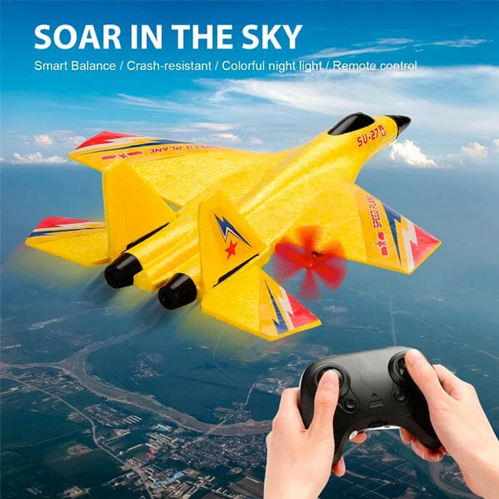 TopWinger: Remote Controlled Plane w/ Lights | Ships Assorted