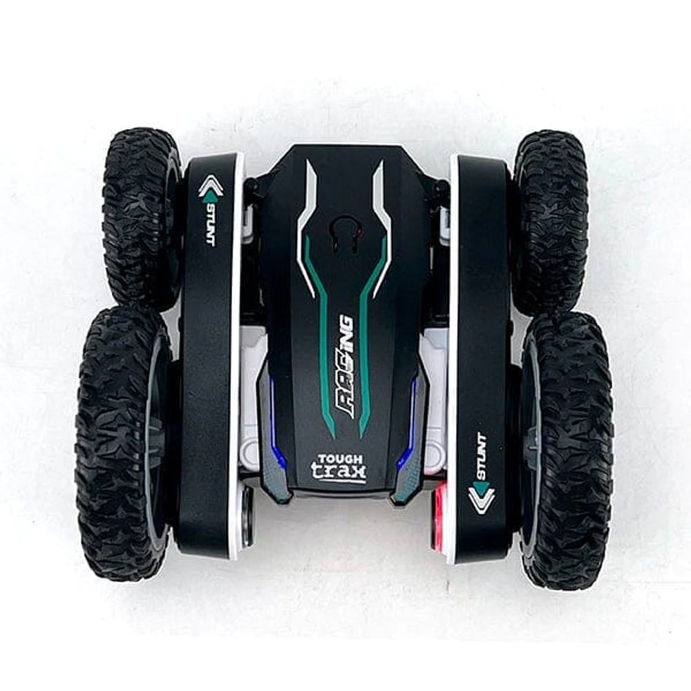Tough Trax Tornado: Remote Control Stunt Car w/ Double-Sided Driving!