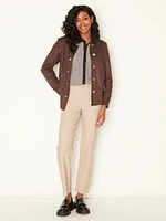 Short semi-fitted blazer