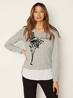 Semi-fitted knit tunic