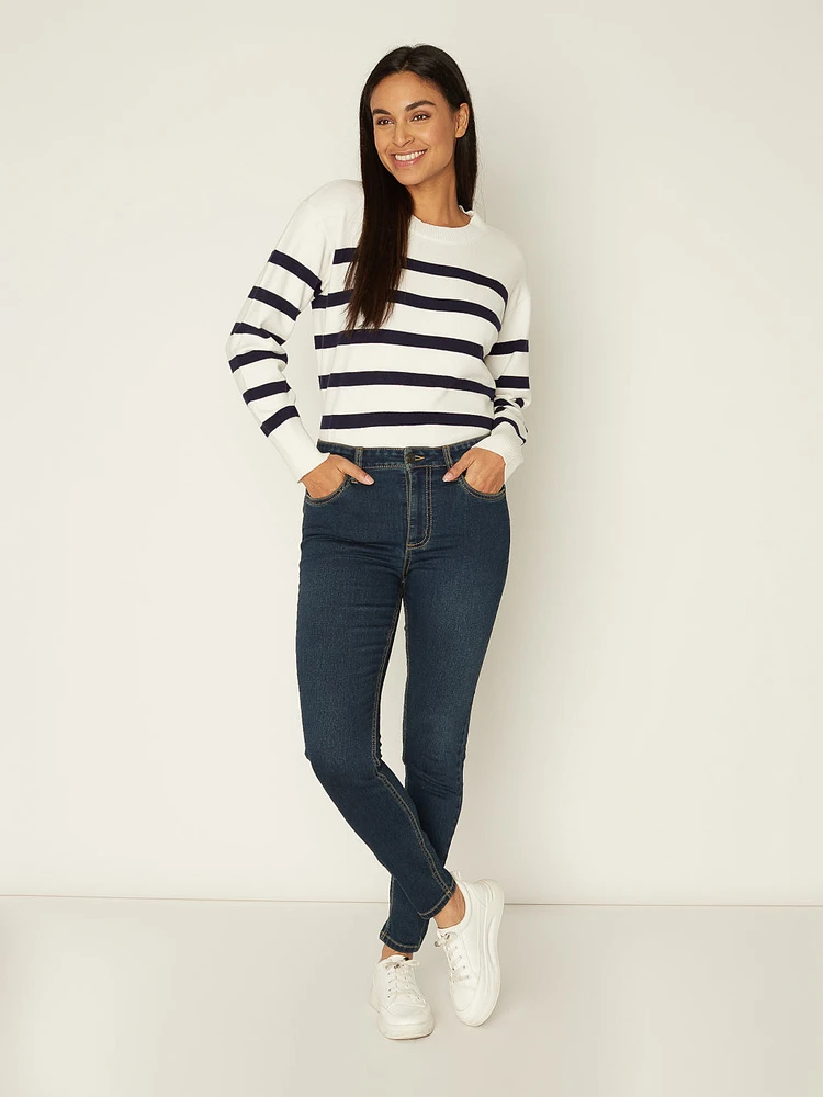 Skinny fitted ankle jeans