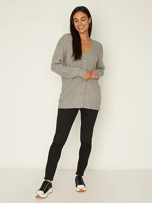 Cardigan en tricot semi-ajusté