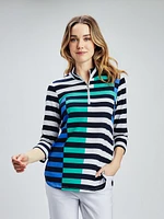 3/4-sleeve semi-fitted t-shirt