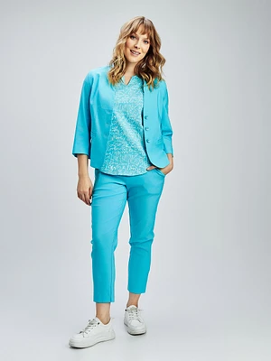 Semi-fitted blazer