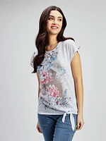 Short-sleeve semi-fitted t-shirt
