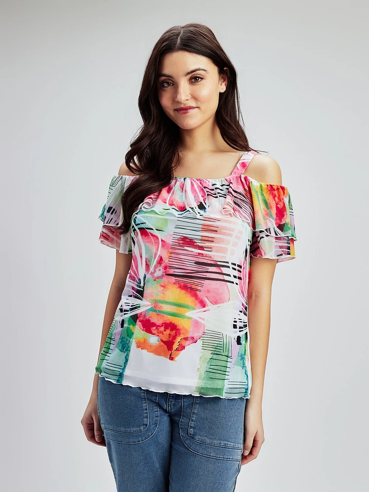T-shirt semi-ajusté à manches courtes