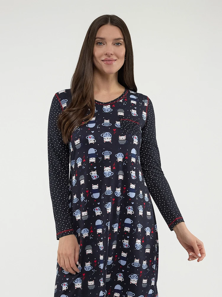 Short A line nightgown
