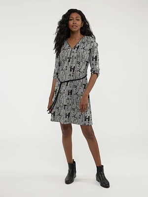 Robe droite semi-ajustée en tricot