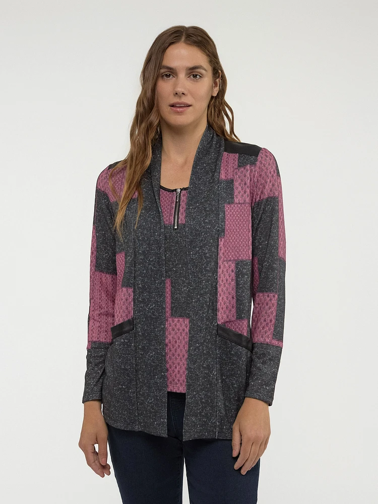 Long-sleeve semi-fitted t-shirt