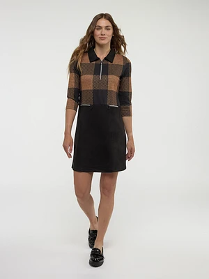 Robe midi en tricot