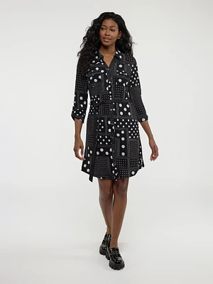 Robe droite semi-ajustée en tricot