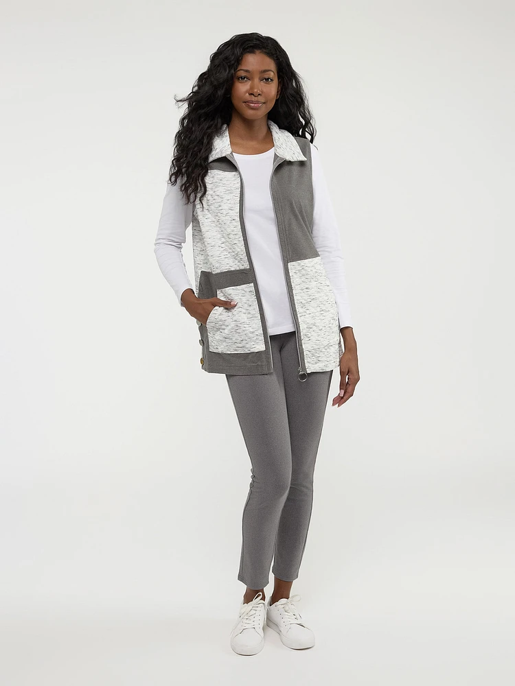 Cardigan de yoga semi-ajusté