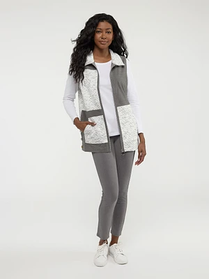 Cardigan de yoga semi-ajusté