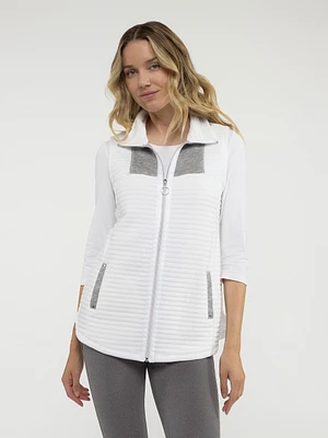 Cardigan détente semi-ajusté