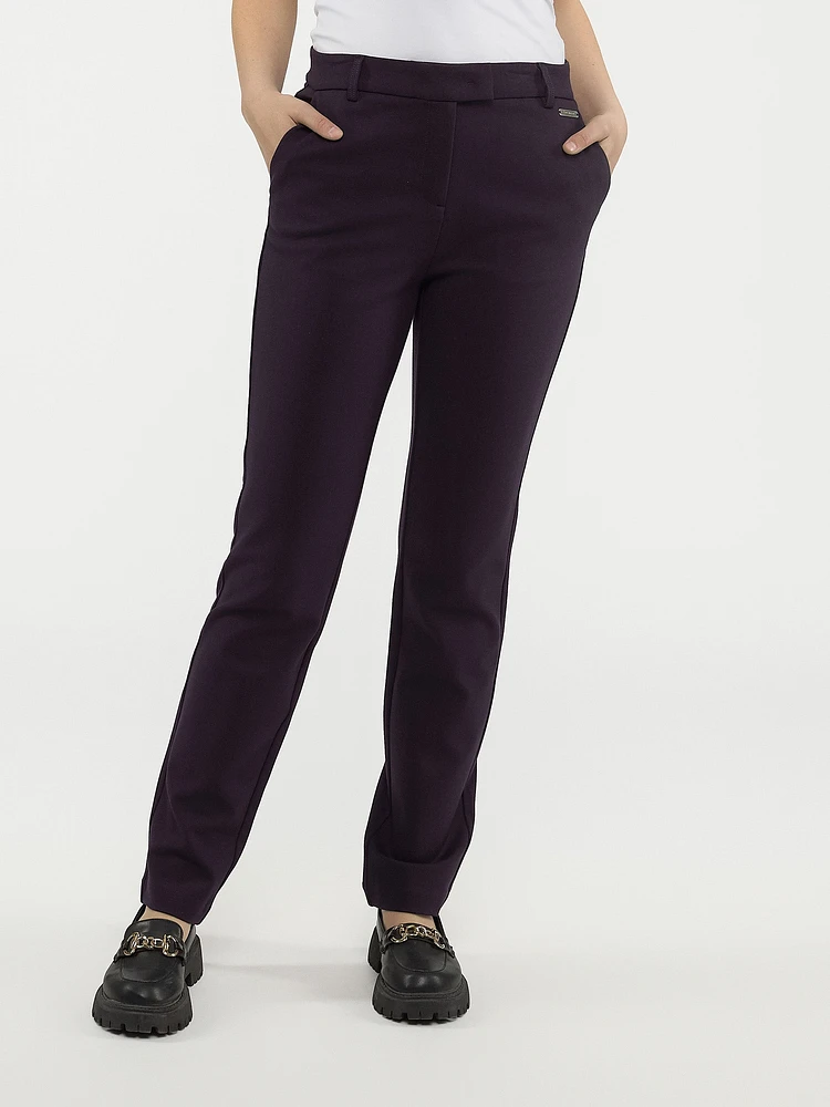 Pantalon habillé étroit semi-ajusté