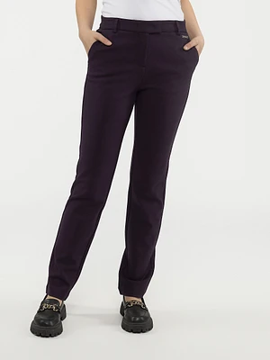 Pantalon habillé étroit semi-ajusté